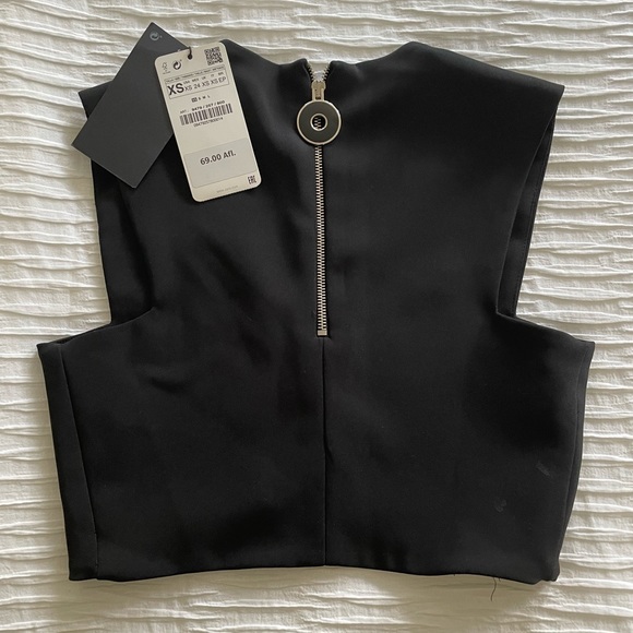 Zara black crop top - Picture 2 of 3